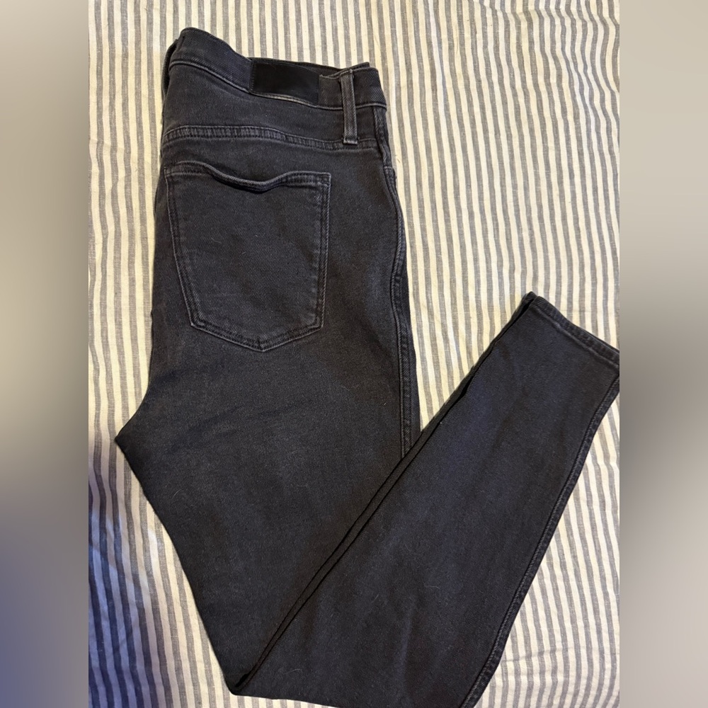 Madewell washed black skinny jeans